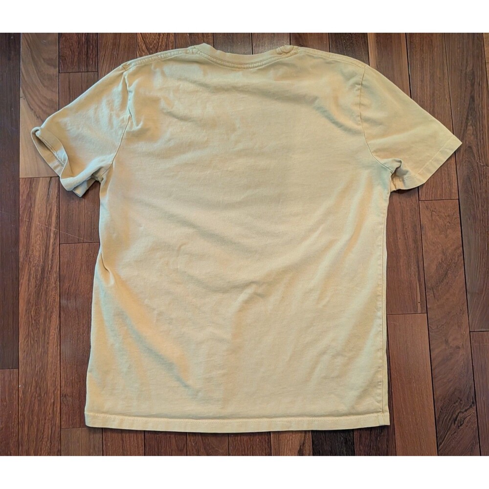 Topo Designs Logo Mens Tshirt Pale Yellow